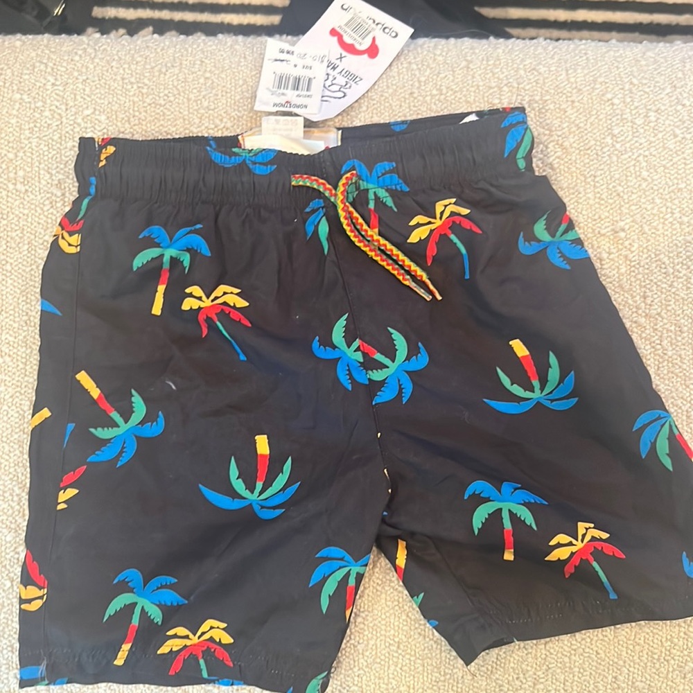 NWT Appaman x Ziggy Marley Toddler Paradise Palm Swim Trunks (Size 8)
